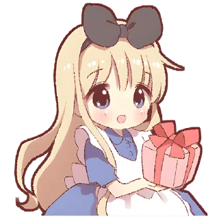 🎁 Алиса @Nyasticks, Telegram sticker 21 of 25