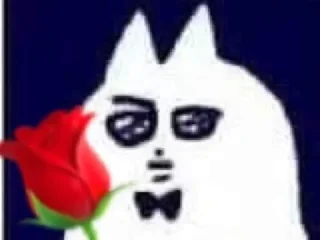 🌹 CONFUSED CAT, стикер Telegram 8 из 77