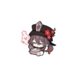 😋 Ху Тао, Telegram sticker 7 of 17