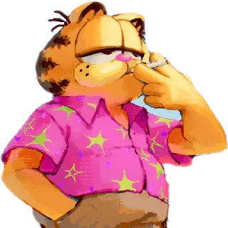 😎 GARFIELD One Love, стикер Telegram 4 из 16