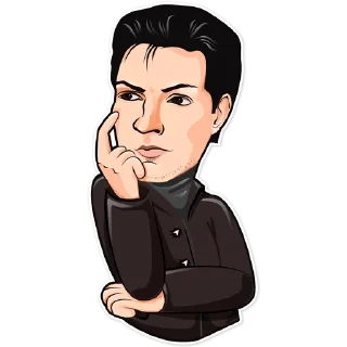 🤔 Pavel Durov, стикер Telegram 14 из 20