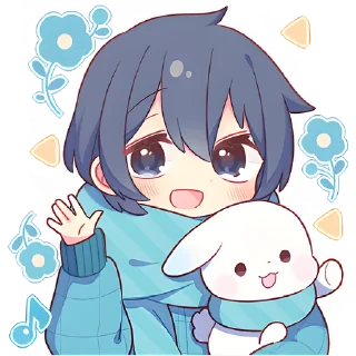🙋‍♂ Новогодняя парочка @Nyasticks, sticker Telegram 17 sur 41