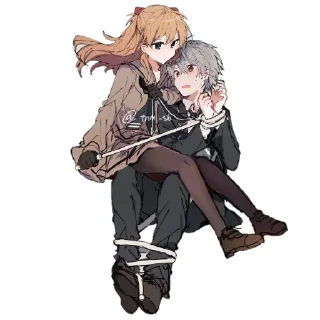🤐 Asuka Langley by goo98, Telegram sticker 18 of 27