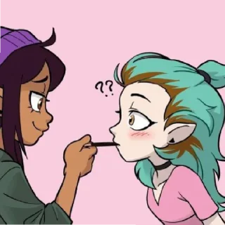 😄 Лютик и амелия, Telegram sticker 16 of 59