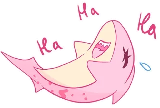 😄 Pink shark(@Valeria_Fills_art), стікер Telegram 17 з 29