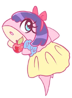 🍎 Pink shark(@Valeria_Fills_art), стікер Telegram 12 з 29