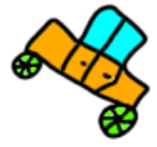 😎 Orange car, sticker Telegram 12 sur 14