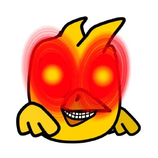 👹 Цыпленок (радостные лица), sticker Telegram 8 sur 9