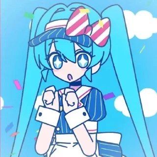 ☁️ ᡴꪫ‎ ִֶָ 𝐇𝐀𝐓𝐒𝐔𝐍𝐄 𝐌𝐈𝐊𝐔 ִֶָ ᡴꪫ‎ 𝐌, стікер Telegram 12 з 50