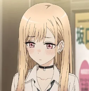 😞 Марин Китагава @anime_stickerr, стикер Telegram 17 из 20