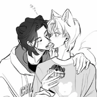🐈‍⬛ Hyunjin and Felix, стікер Telegram 5 з 30