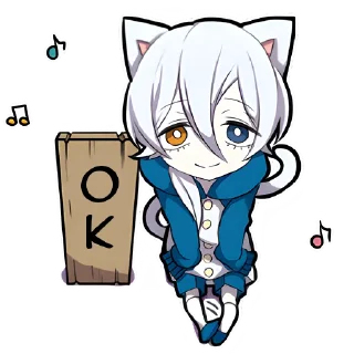 Белый котёнок @Nyasticks