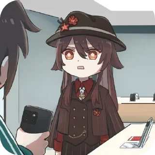 🎩 Hu Tao, sticker Telegram 19 sur 42