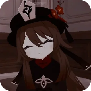 🎩 Hu Tao, sticker Telegram 16 sur 42