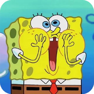 🐱 губка боб, стикер Telegram 13 из 100
