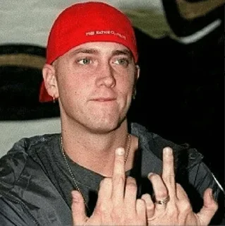 ☹️ @TVstickers Eminem Fingers, стікер Telegram 15 з 27