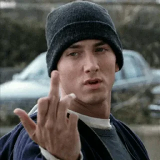 ☹️ @TVstickers Eminem Fingers, стікер Telegram 23 з 27