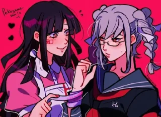 🌟 Микан/Пеко канон. @Jupizloygay, Telegram sticker 11 of 60