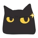 😒 Черный кот @TgEmodziBot, Telegram sticker 8 of 40