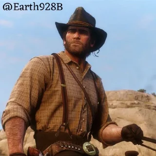 🌟 Arthur Morgan • @Earth928B, стікер Telegram 12 з 40