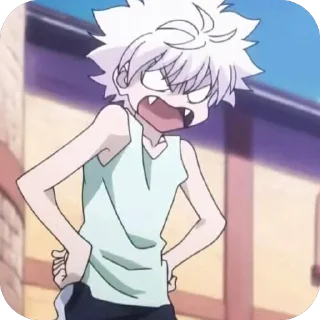 🤬 Killua Zoldyck • @Earth928B, Telegram sticker 10 of 80