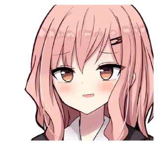 🌟 Розоволосая-тян - @tg_sticks, Telegram sticker 8 of 16