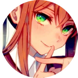 🏵️ @denjifagst Monika, sticker Telegram 15 sur 50