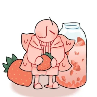 🍓 Strawberry nightmare | @ish_crim, стікер Telegram 8 з 45