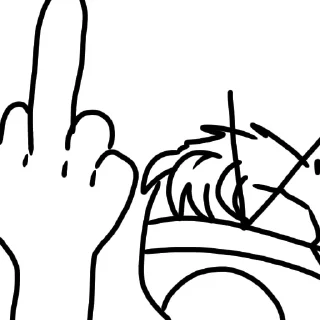 🖕 You got Caged, стікер Telegram 11 з 23
