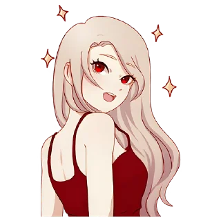 😍 Леди-тян @nyasticks, стикер Telegram 22 из 41