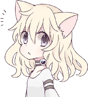 🤨 Аниме кошечка @Nyasticks, стикер Telegram 2 из 42