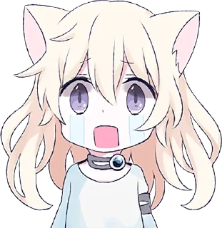 🥲 Аниме кошечка @Nyasticks, стикер Telegram 24 из 42