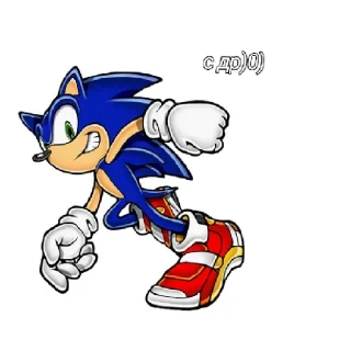 🥳 Sonic, стикер Telegram 24 из 32