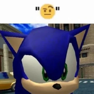 🟦 Sonic, стікер Telegram 12 з 41