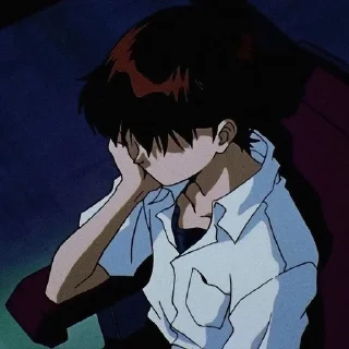 🌟 shinji | eva | by @qqutiexi, Telegram sticker 14 of 113