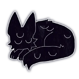 😴 Shadow Hoshi, стікер Telegram 12 з 12