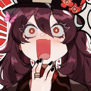 🤪 Ху Тао @Lol_a_chto, Telegram sticker 18 of 120