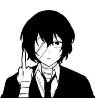 😒 ♡Dazai Osamu♡, sticker Telegram 5 sur 117