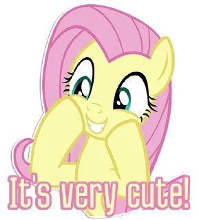 🥰 Fluttershy speaks | By @Egor418, Telegram sticker 10 of 59