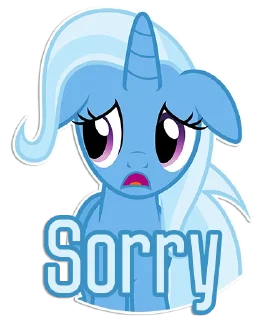 😔 Trixie Speaks | By @Egor418, стікер Telegram 13 з 36