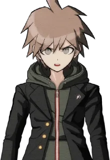 😾 ~ makoto naegi by @wanna_s_l_e_e_p ~, Telegram sticker 6 of 120