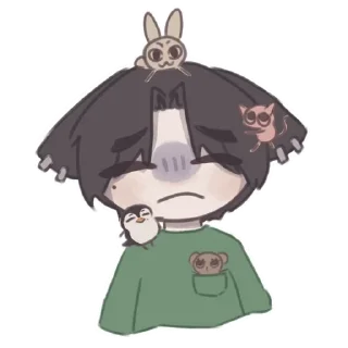 🌟 txt chibis, стикер Telegram 10 из 25