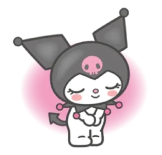 😊 Kuromi by @anime_stickerr, sticker Telegram 17 sur 40