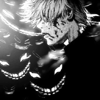 🖤 Ken Kaneki🖤, стикер Telegram 23 из 28