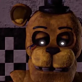 🐻 Withered Golden Freddy by @fnafwillie, стікер Telegram 12 з 16