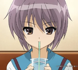 🥤 Yuki Nagato, sticker Telegram 13 sur 20