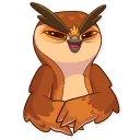 😁 Freelance Owl, Telegram sticker 15 of 40
