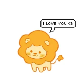 🦁 Лев, sticker Telegram 7 sur 18