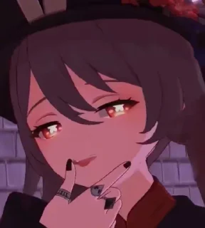 🥵 Hu Tao, sticker Telegram 14 sur 34