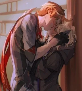🌟 Тарталья и Чжун ли/люмин @Uing, sticker Telegram 10 sur 31